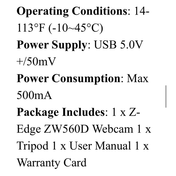 Z-Edge Ring Light 1080P Full HD WEBCAM NEW IN BOX - Picture 5 of 7